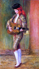 Pierre Auguste Renoir A Young Guitarist Standing Wall Decal
