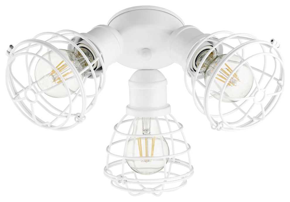 Quorum 2314-8 LED Patio Light Kit, Studio White Finish