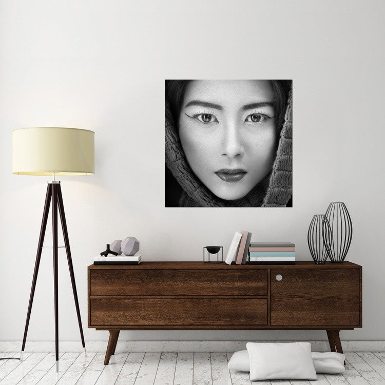 "Portrait Of Icha" Stretched Canvas Giclee by Arief Siswandhono, 40x40"
