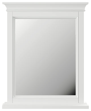 Eviva Britney 24" x 30" Rectangular White Wooden Framed Mirror