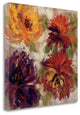 "Fiery Dahlias I" By Silvia Vassileva, Giclee Print on Gallery Wrap Canvas