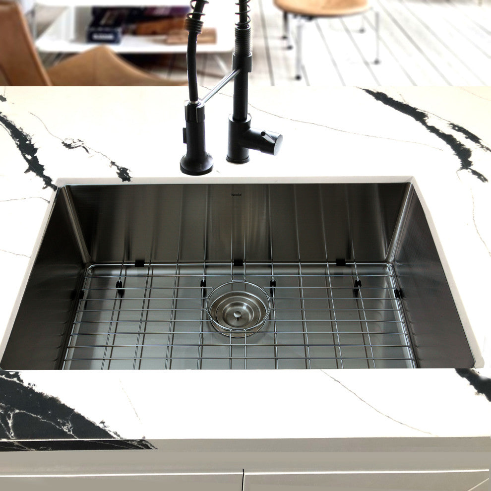 Nantucket SR3018 Pro Series Single Bowl Undermount Small Radius Sink