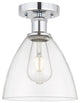 Innovations 616-1F-PC-GBD-752 1 Light Semi-Flush Mount, Polished Chrome
