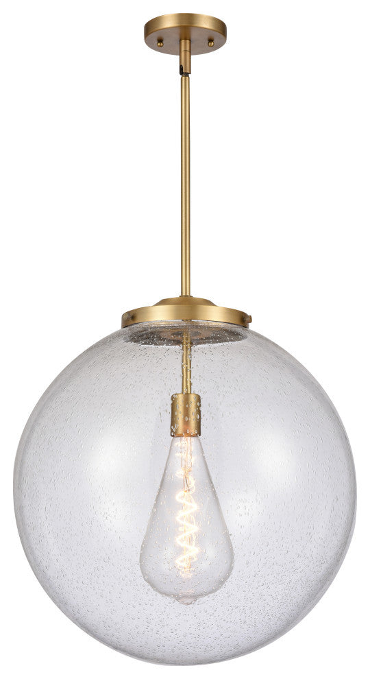 Beacon Pendant, Brushed Brass, Seedy