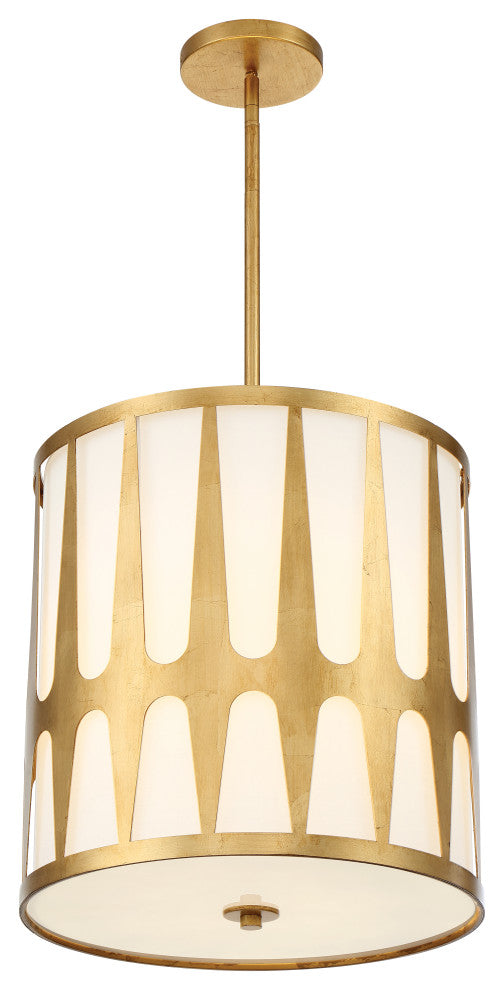 Royston 4 Light Antique Gold Pendant