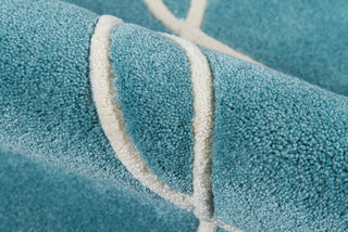 Momeni Bliss Bs-12 Striped Rug, Teal, 5'0"x7'6"