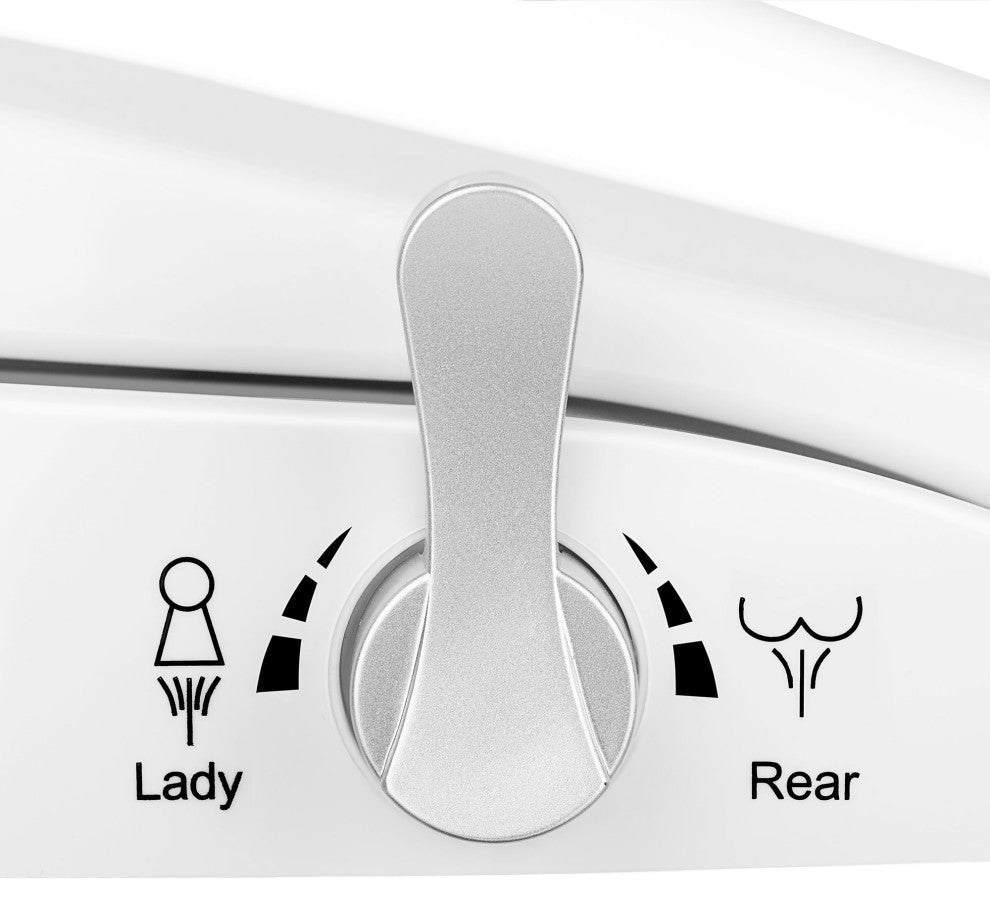 Empava Heated Toilet Seat With Warm Air Dryer and Wash Functions, White