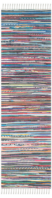 Safavieh Rag Rug Rar121M Rug, Grey/Multi, 6'x6'