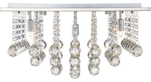 Quoizel BRX1620C Six Light Flush Mount Bordeaux Polished Chrome