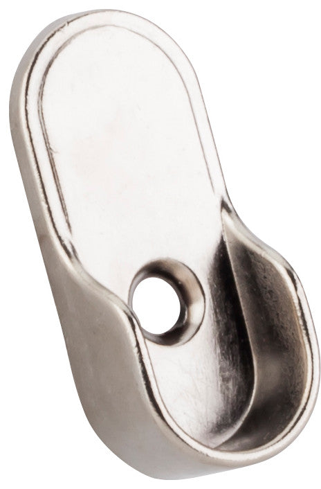 Satin Nickel Mounting Bracket for Oval Closet Rod 32 mm Knock-in Type