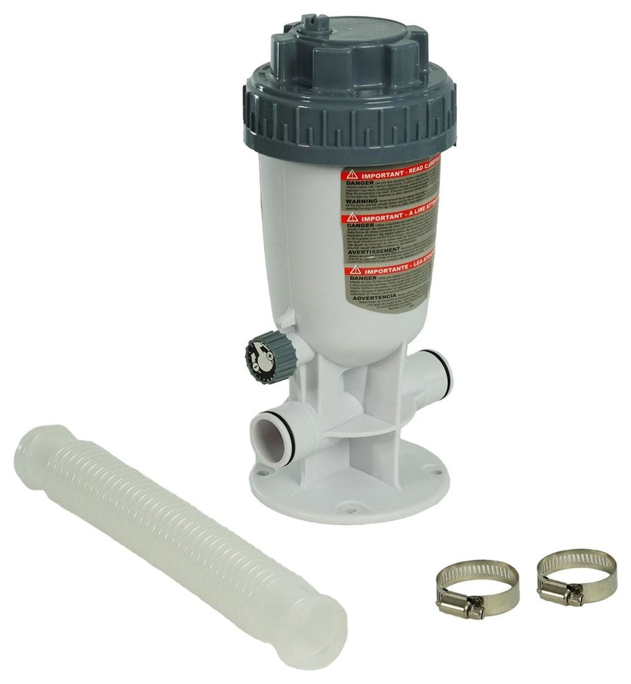 Automatic Swimming Pool Chlorine Feeder Kit - 1.25" Hose Connections
