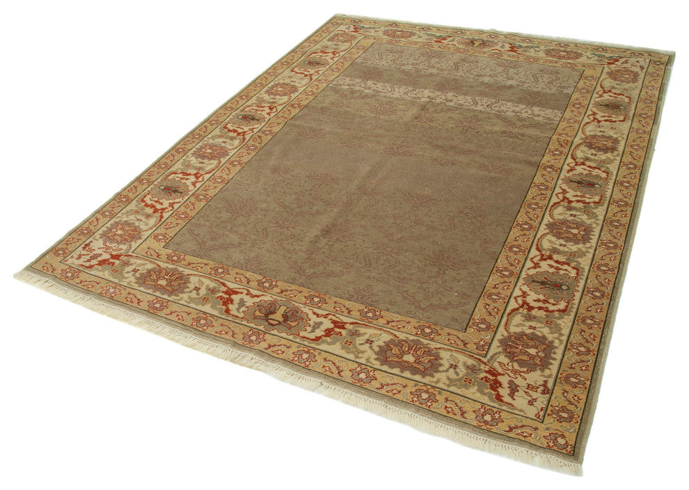 Rug N Carpet - Handwoven Oriental 5' 9" x 7' 9" Decorative Oushak Area Rug