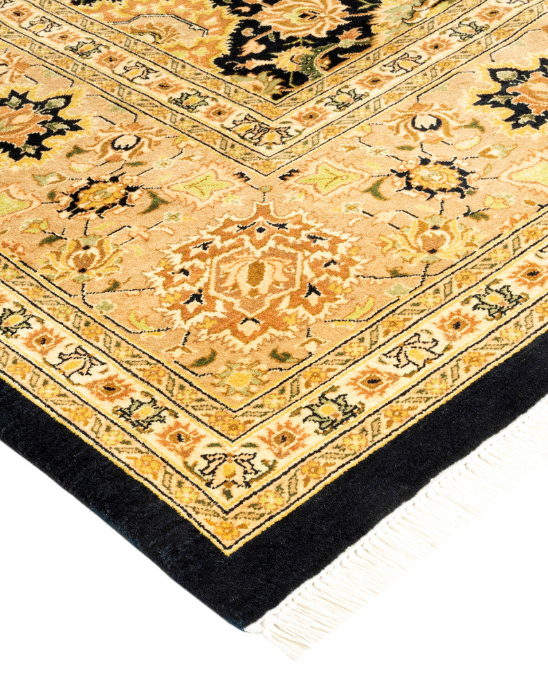 Mogul, One-of-a-Kind Hand-Knotted Area Rug Black, 8' 2" x 10' 6"