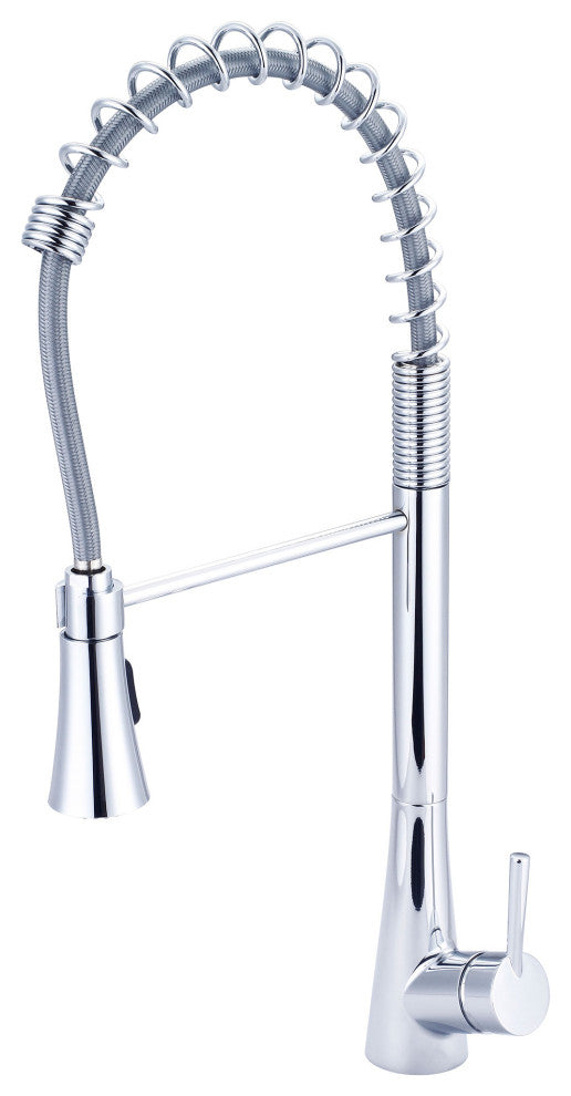 i2 Single Handle Pull-Down Pre-Rinse Kitchen Faucet, Polished Chrome