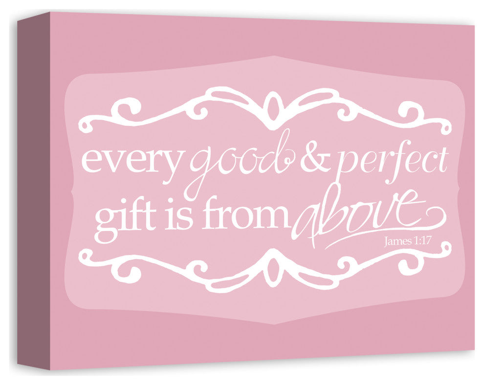 Every Good And Perfect Gift Is From Above 14x11 Canvas Wall Art