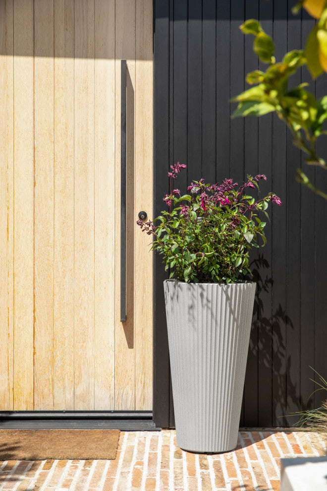 Veradek Demi Series Tall 26" Planter, Gray, 2 Pack