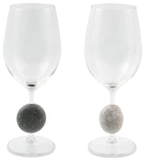 Stone Wine Glasses, Set of 2