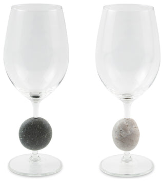 Stone Wine Glasses, Set of 2