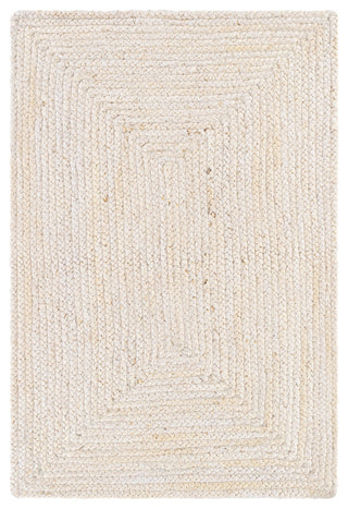 Natural Braids Cottage Area Rug, White, 10'x14'