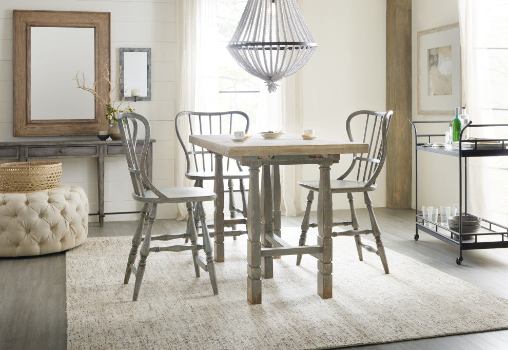 Ciao Bella Spindle Back Counter Stool, Speckled Gray