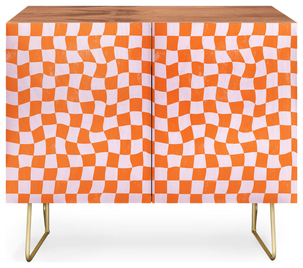 Avenie Warped Checkerboard Credenza