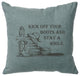 Image Pillow 16x16 Kick off Boots Linen Ocean
