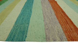 Hand-Woven Winchester Kilim Candis Ivory/Rust Rug, 8'2x11'6