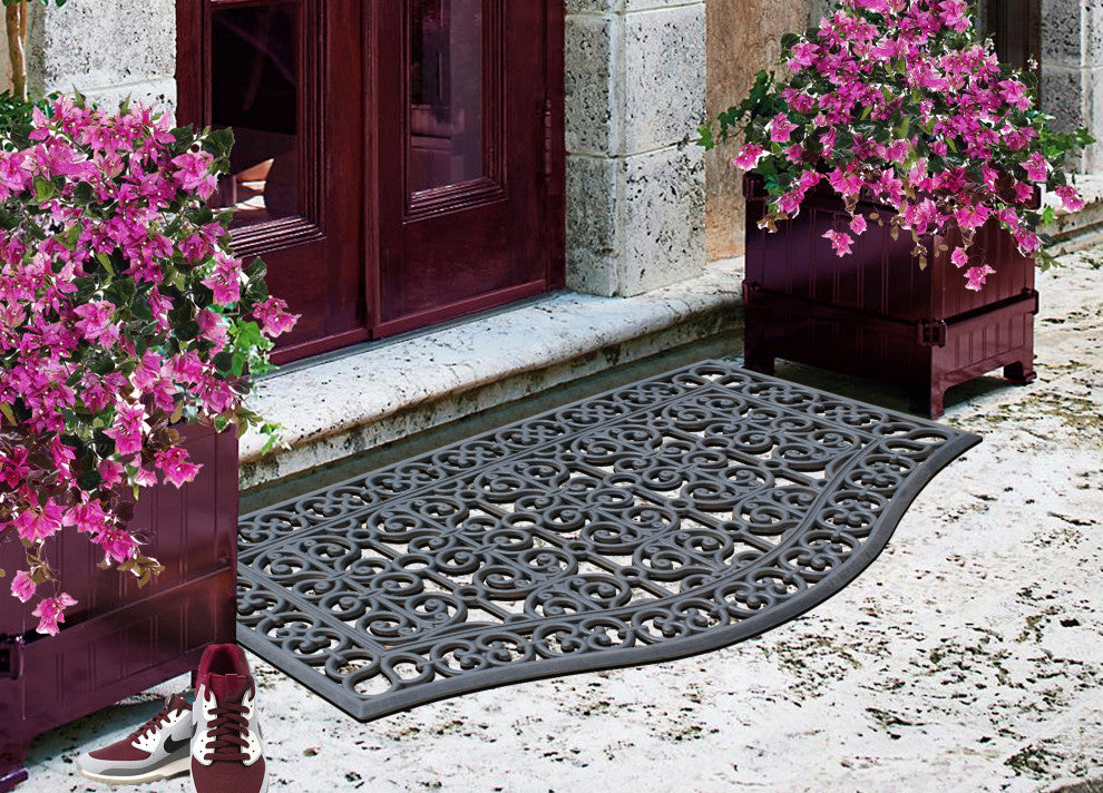 A1HC Large Floor Door Mat, Rubber Grill Drainable Design, Anti Fatigue, 24"x39"
