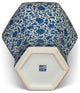 Floral Blue and White Oriental Ginger Jar with Foo Dog Motif Lid