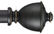 Muskoka Non-Telescoping Curtain Rod, Distressed Wood, 120''