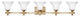 Hinkley Abbie Five Light Vanity, Brushed Caramel