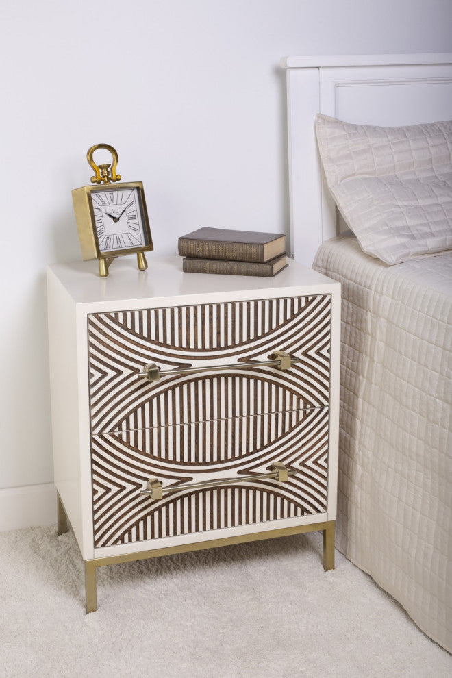 Mango Wood 2 drawers Chest
