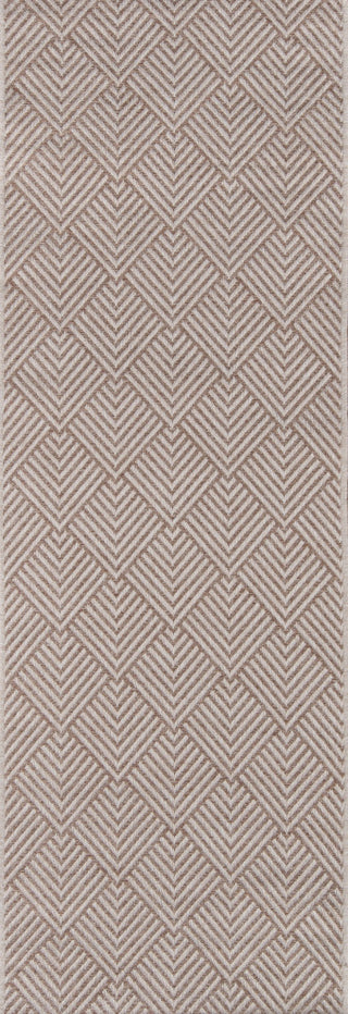 Como COM-3 Indoor Outdoor Rug, Beige, 2'x6' Runner