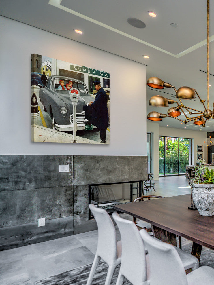 "Expired Meter" Painting Print on Canvas by George Hughes