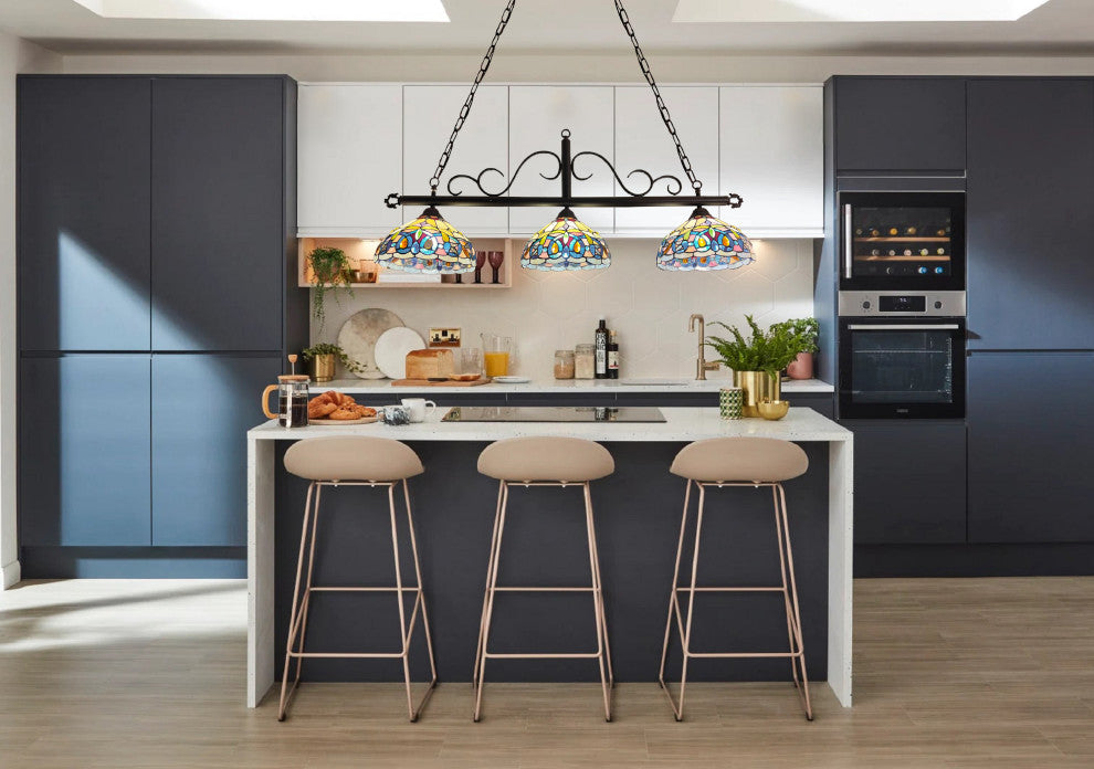 CHLOE Lighting CH3T353BV45-IL3 SERENITY Victorian 3 Light Island Pendant