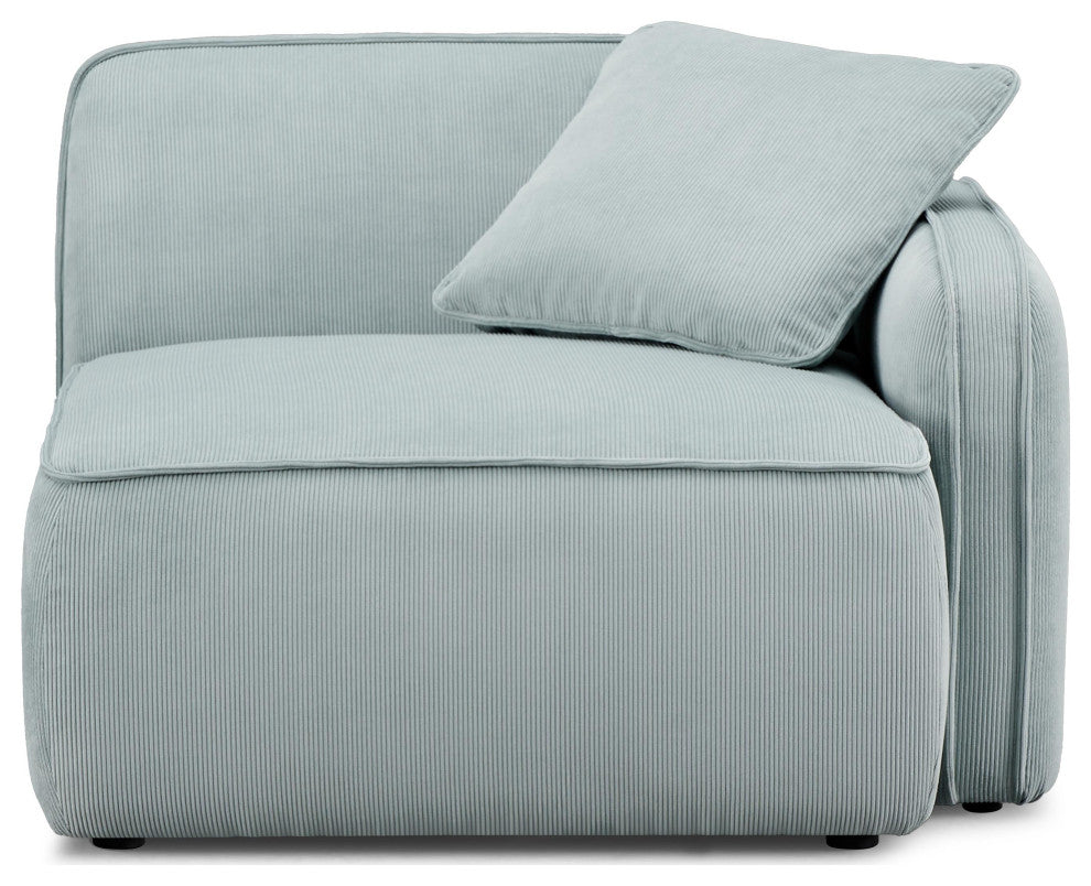 Travie Right Arm Facing Corner Chair, Light Green