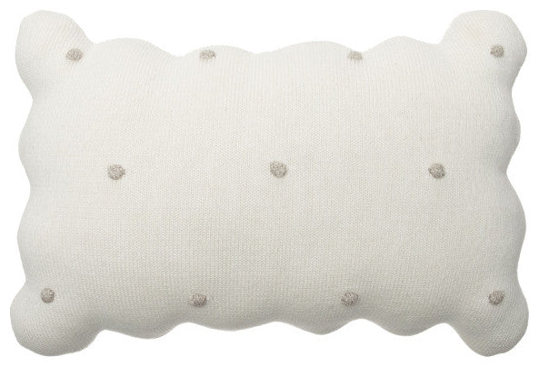 Biscuit Ivory Knitted Cushion