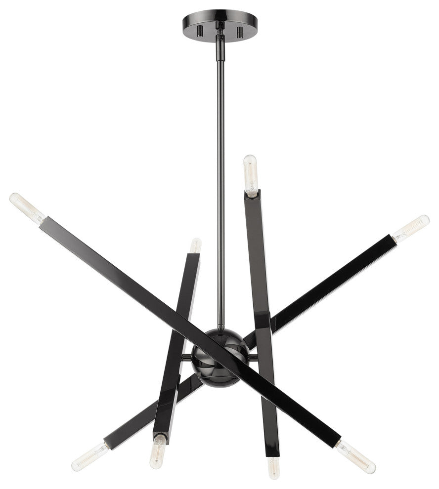 Black Chrome Modern, Urban, Sputnik, Dynamic, Timeless Chandelier