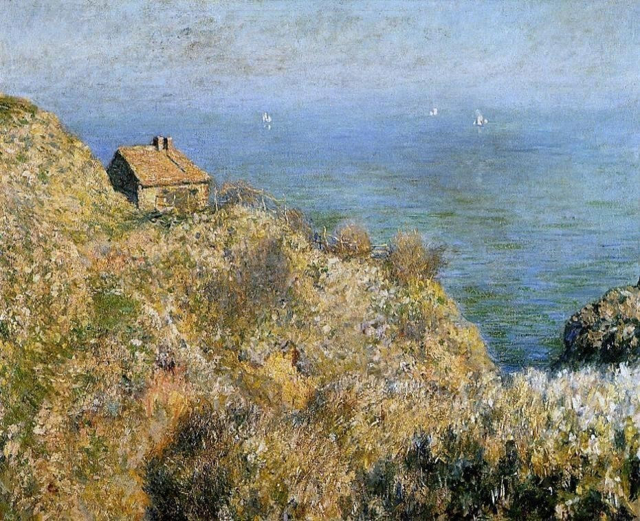 Claude Oscar Monet A Fisherman-s House at Varengeville Gallery Wrapped Canvas