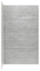OVE Decors Misty 48x32" Solid Surface Corner Shower Wall, Gray Tiles
