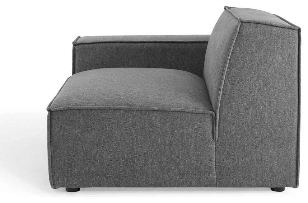 Modular Sectional Sofa Set, Charcoal Gray, Fabric, Modern, Hospitality