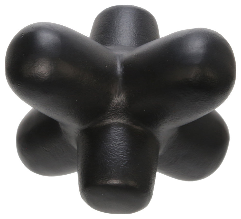 Metal 8" Geometric Orb, Black