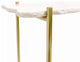 Pasargad Home Vasto Marble & Stainless Steel Console Table
