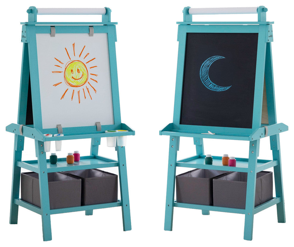 Little Partners Deluxe Learn and Play Art Center, Turquoise