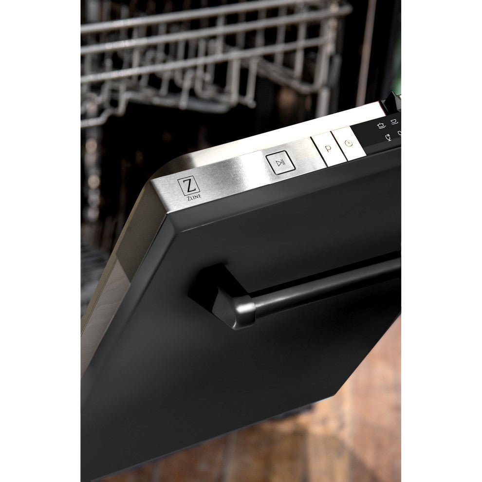 24" Top Control Dishwasher, Black Stainless Steel, DW-BS-24