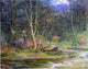 Edward Steel Harper A Woodland Rivulet, Gallery Wrapped Canvas Print, 20"x25"