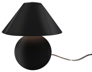 Avola Portable Lamp, Short, Gloss Black