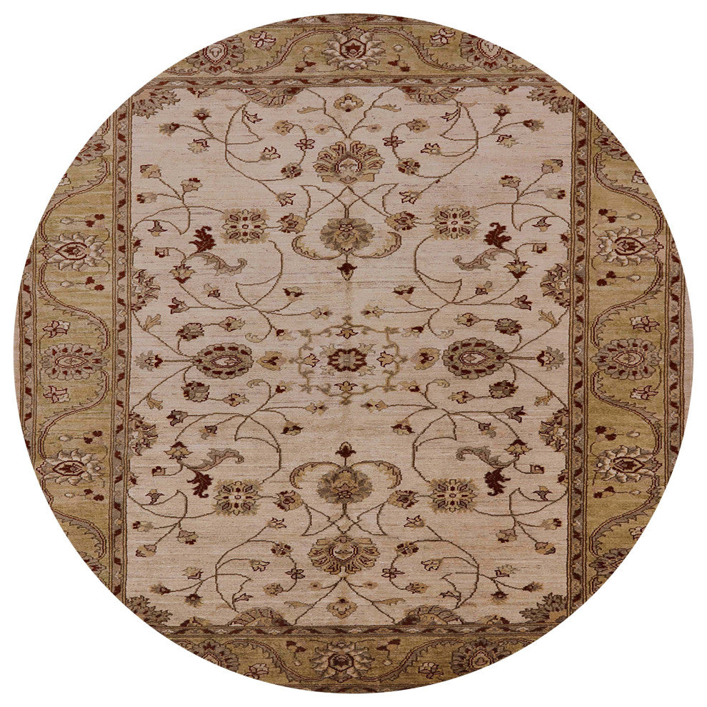 Ahgly Company Indoor Round Mid-Century Modern Area Rugs, 6' Round