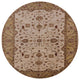Ahgly Company Indoor Round Mid-Century Modern Area Rugs, 6' Round