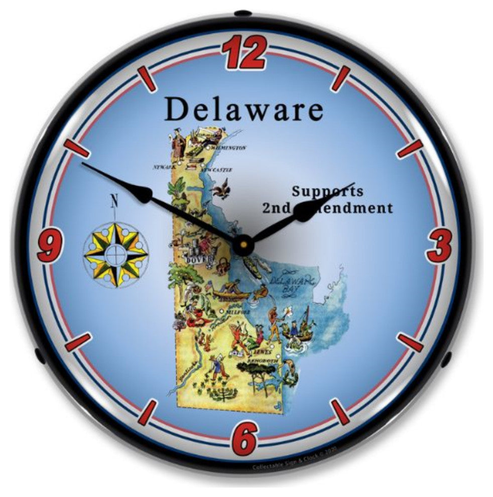 N20031031 Delaware Supports the 2nd Amendment Clock